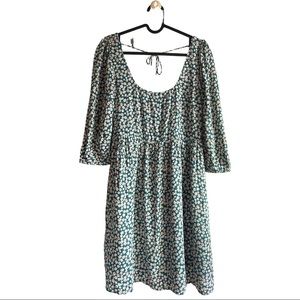 American Eagle floral puff sleeve dress